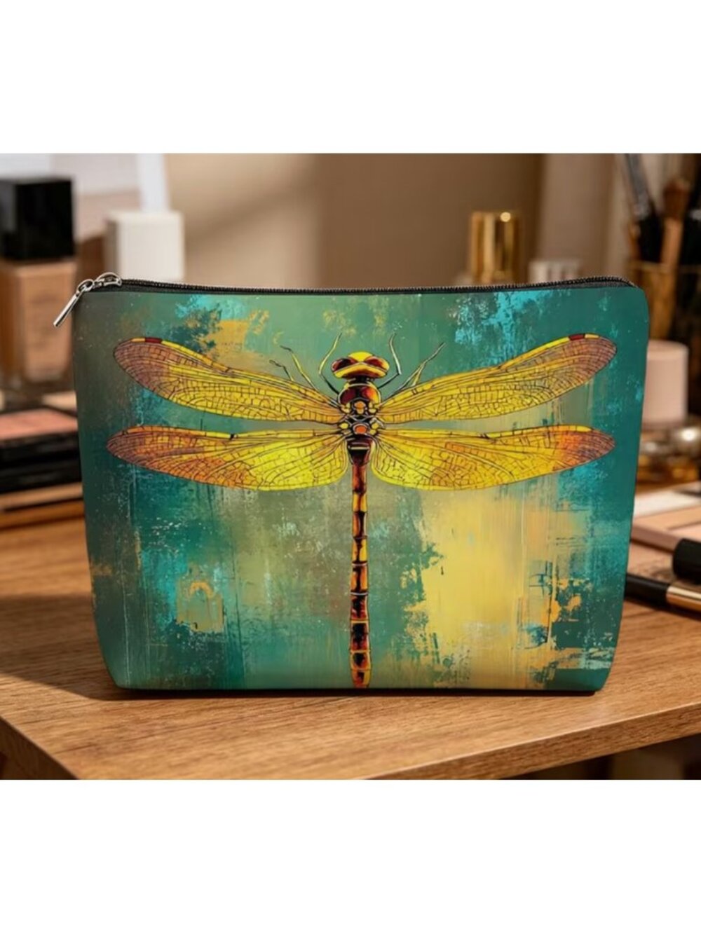 HIPPEE HARVEST DRAGON FLY COSMETIC OR OTHER BAG
